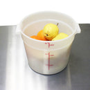 5.7 Ltr Quart Round Food Storage Container White