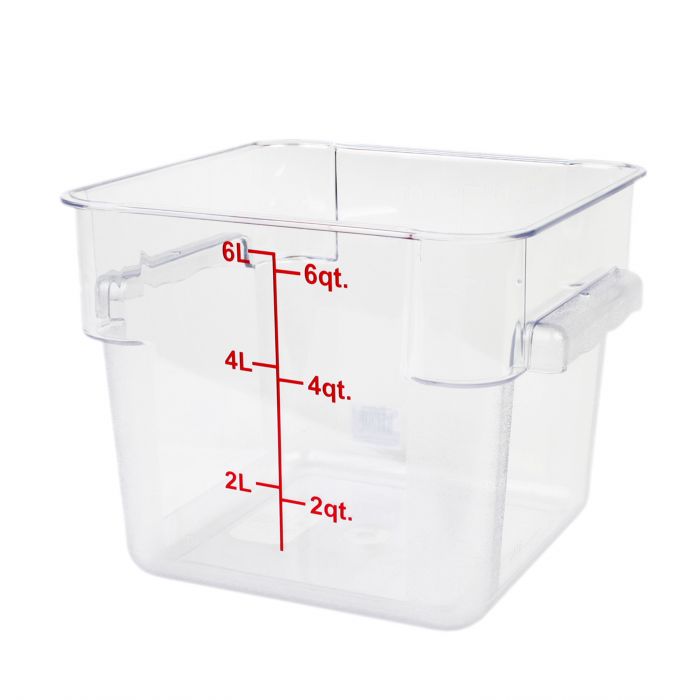 Polycarbonate Food Storage Clear Container 5.7Ltr with Gradations