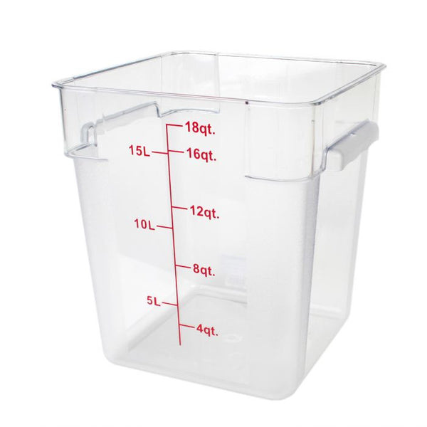 Polycarbonate Food Storage Clear Container 17Ltr with Gradations