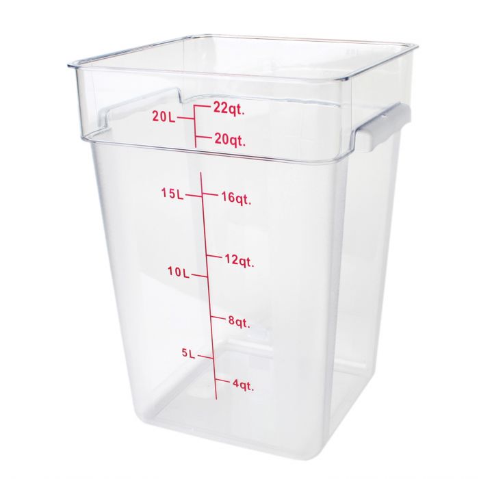 Polycarbonate Food Storage Clear Container 20.8Ltr with Gradations