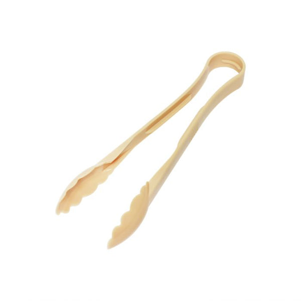 Polycarbonate Beige Scallop Grip Tongs 305mm