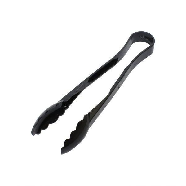 Polycarbonate Black Scallop Grip Tongs 305mm
