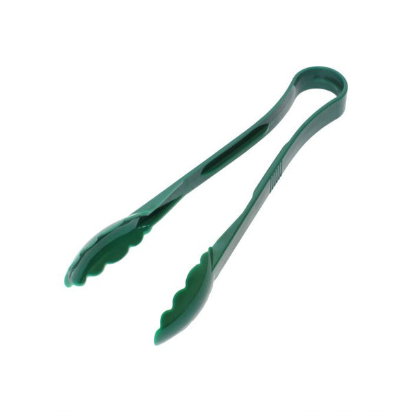 Polycarbonate Green Scallop Grip Tongs 305mm