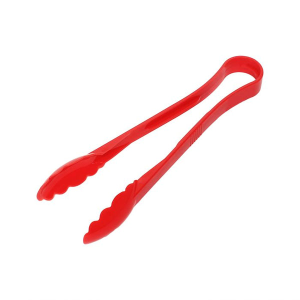 Polycarbonate Red Scallop Grip Tongs 305mm