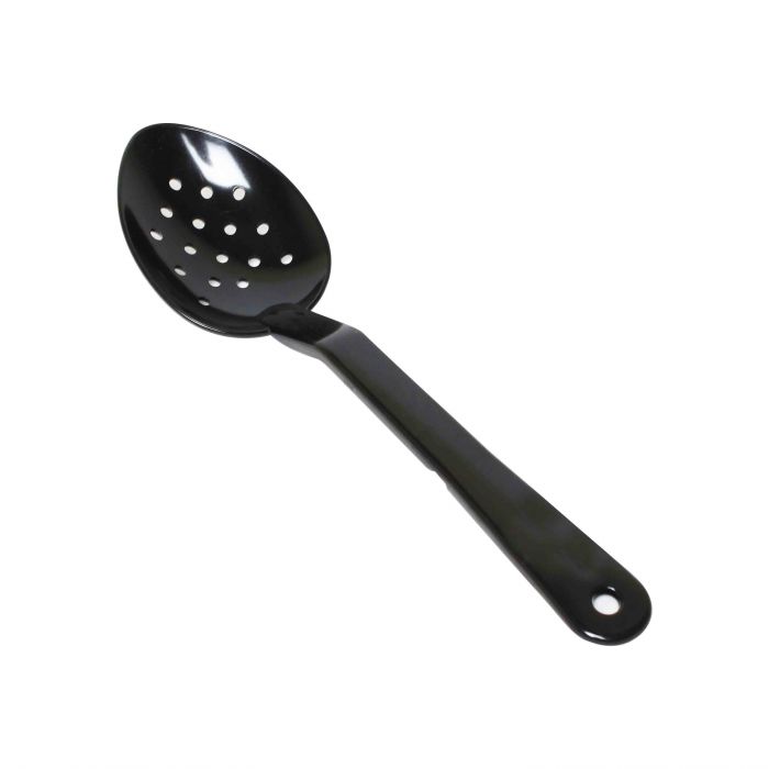Polycarbonate Perforated Black Serving Spoon 279mm - Pack of 12