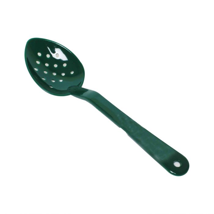 Polycarbonate Perforated Green Serving Spoon 279mm - Pack of 12