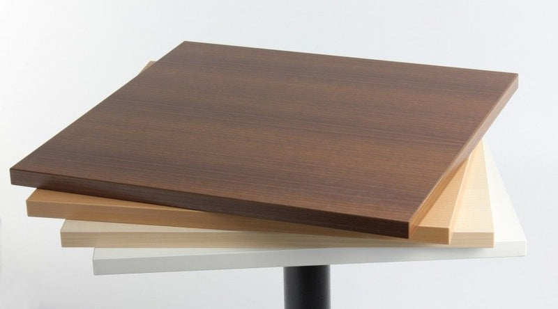 Sleek 500mm Square Laminate Table Tops for a Modern Look.