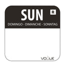 Sonderangebot – Vogue Days Of The Week Etiketten und Spender