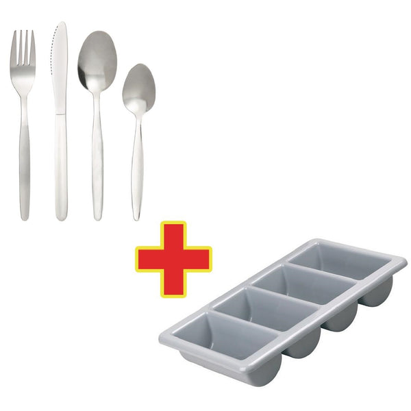 Special Offer Olympia Kelso Cutlery with Tray Combo Deal (Pack of 240)