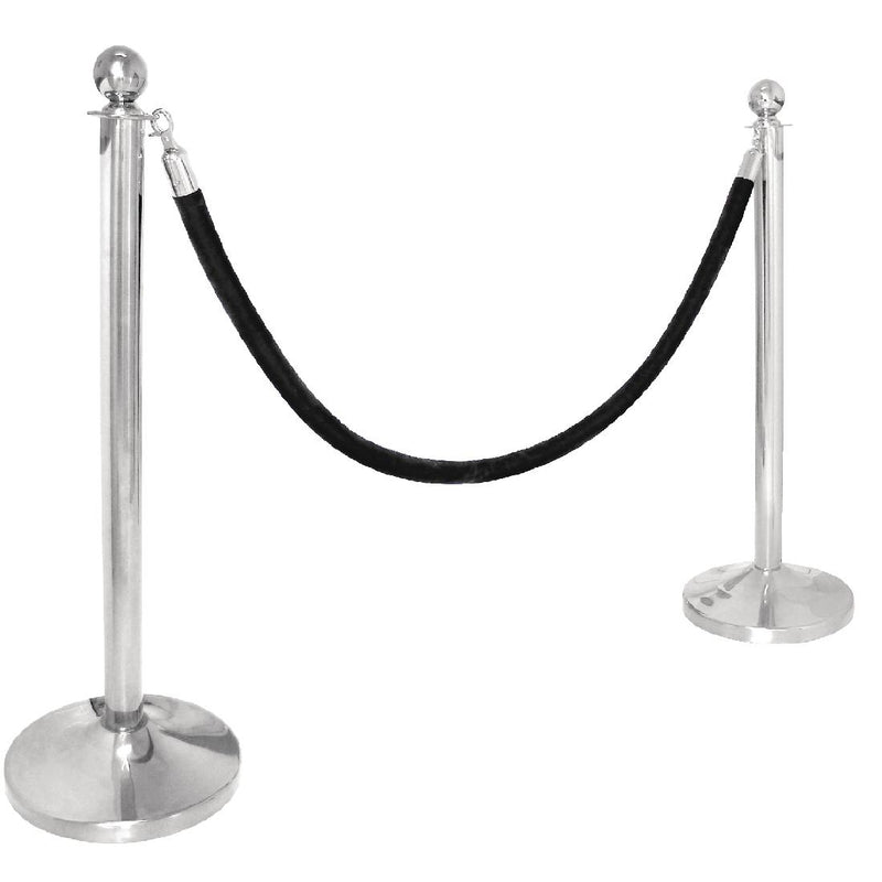 Bolero Stainless Steel Ball Top Barrier Post