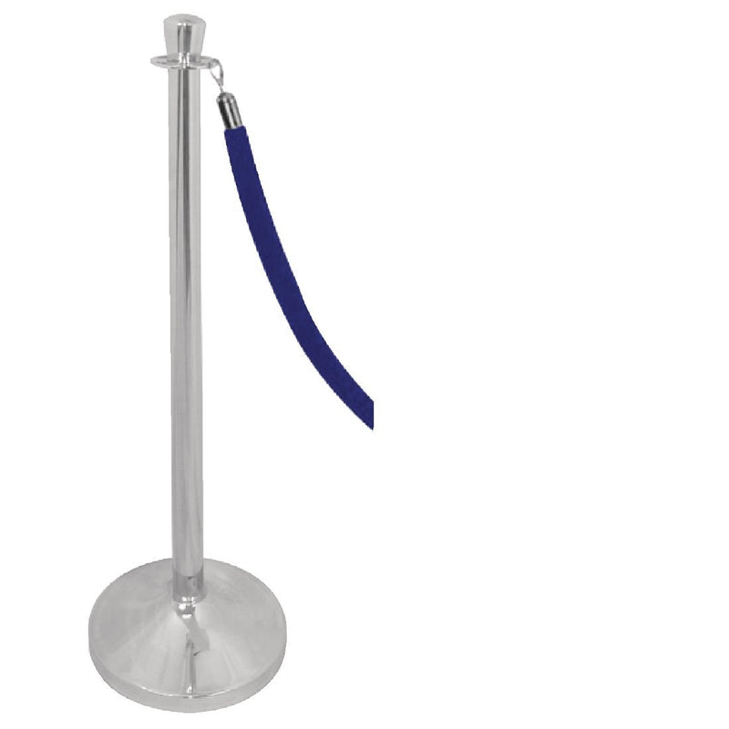 Bolero Stainless Steel Flat Top Barrier Post