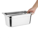 Ensemble de plateaux gastronormes en acier inoxydable Vogue 9 x 1/3