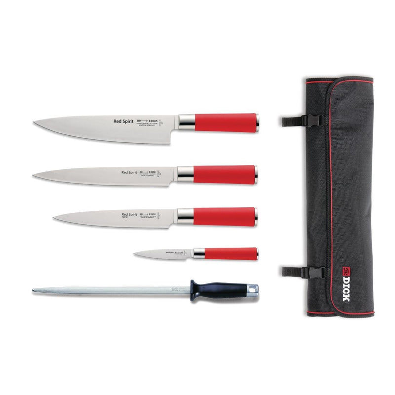 Dick Red Spirit 5-teiliges Messerset mit Brieftasche