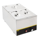 Vogue Stainless Steel Gastronorm Tray Set 1/2 and 2x 1/4 with Lids