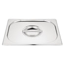Vogue Stainless Steel Gastronorm Tray Set 2 x 1/2 with Lids
