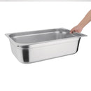 Vogue Stainless Steel 1/1 Gastronorm Tray with Lid