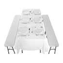 Sonderangebot Bolero PE Center Klapptisch 6 Fuß mit zwei Klappbänken