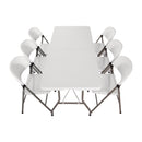Special Offer Bolero PE Centre Folding Table 6ft with Six Folding Chairs