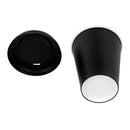 Special Offer Fiesta Recyclable Black Hot Cups and Lids 340ml (Pack of 1000)