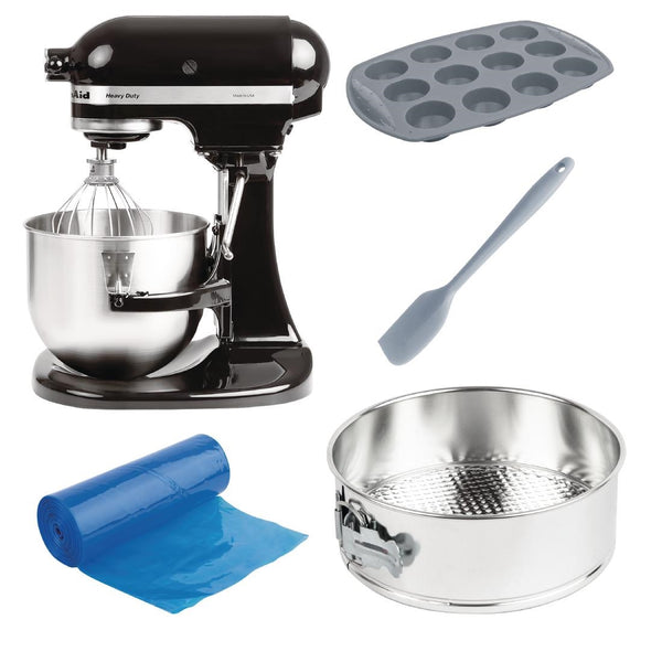 KitchenAid K5 Hochleistungs-Standmixer 4,8 l 5KPM5EOB Starter Kit Bundle