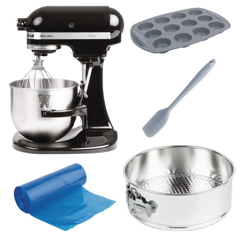 KitchenAid K5 Hochleistungs-Standmixer 4,8 l 5KPM5EOB Starter Kit Bundle