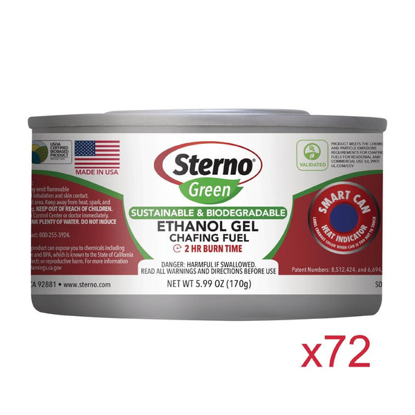 Sterno Green Ethanol Gel Chafing Fuel 2 Stunden (72 Stück)