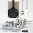 Nisbets Essentials Cook Like A Pro 4-teiliges Kochtopf- und Bratpfannenset