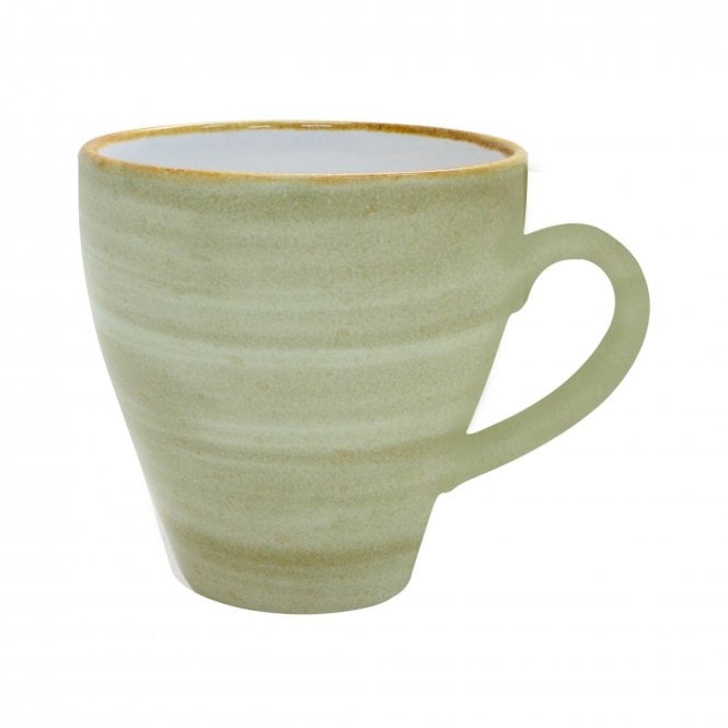 Java Decorated Coffee Cup Meadow Green 23cl 8oz" - Pack of 12