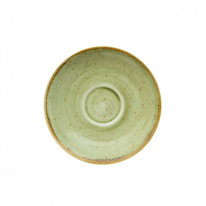 Java Decorated Espresso Saucer Meadow Green 12cm 4.5" - Pack of 12