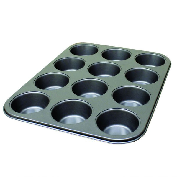 Carbon Steel 12 Cup Muffin Non-Stick Pan 104ml - 3 ½oz
