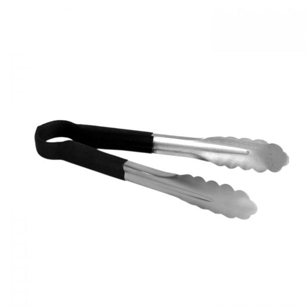 Colour Coded Black Serving Tong with Non-Slip Handle 254mm