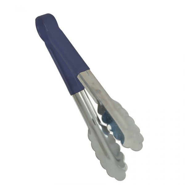 Colour Coded Blue Serving Tong with Non-Slip Handle 305mm