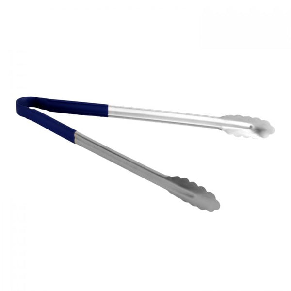 Colour Coded Blue Serving Tong with Non-Slip Handle 406mm