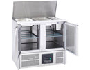 Sterling Pro Cobus SPU200SL 2 Door Hinged Lid & Chop Board Saladette Counter, 240 Litres