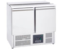 Sterling Pro Cobus SPU200SL 2 Door Hinged Lid & Chop Board Saladette Counter, 240 Litres