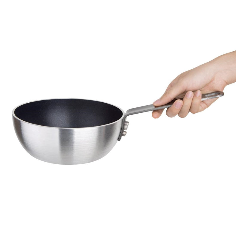 Vogue Non Stick Aluminium Flared Sauté Pan 200mm