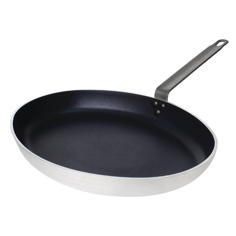 Vogue Antihaft-Teflon-Platinum-Plus-Aluminium-Oval-Bratpfanne 360 ​​mm