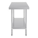 Vogue Stainless Steel Prep Table 1500mm - 600mm Depth