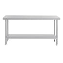Vogue Stainless Steel Prep Table 1800mm