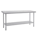 Vogue Stainless Steel Prep Table 1800mm