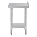 Vogue Stainless Steel Prep Table with Upstand 600mm