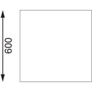 Vogue Stainless Steel Prep Table with Upstand 600mm