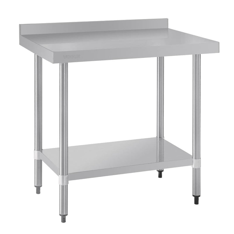 Stainless Steel Prep Table with Upstand 900mm
