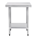 Vogue Stainless Steel Prep Table 600mm