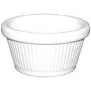 Olympia Kristallon Melamine Fluted Ramekins White 70mm (Pack of 12)