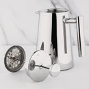 Olympia Isolierte Art-Déco-Kaffeebereiter aus Edelstahl für 6 Tassen