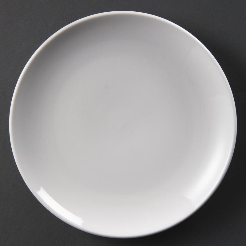 Olympia Whiteware Coupe Plates 230mm (Pack of 12)
