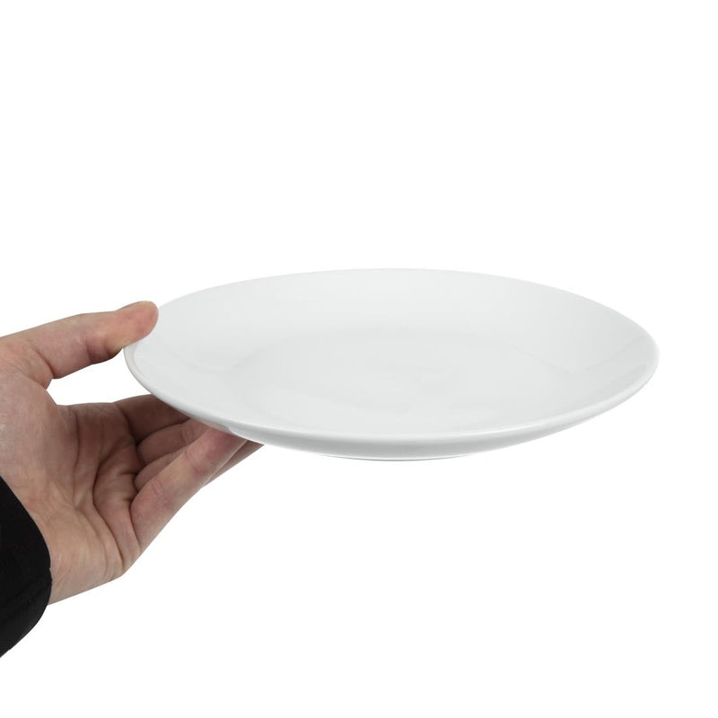 Olympia Whiteware Coupe Plates 230mm (Pack of 12)