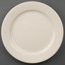 Olympia Ivory Wide Rimmed Plates 250mm (Pack of 12)
