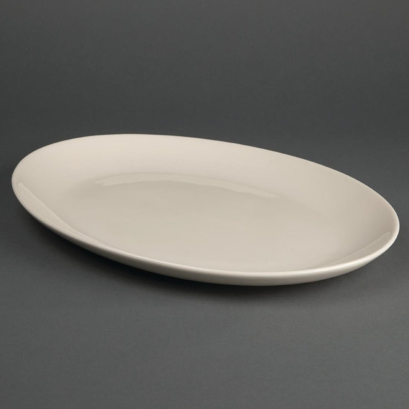 Olympia Ivory Oval Coupe Plates 330mm (Pack of 6)